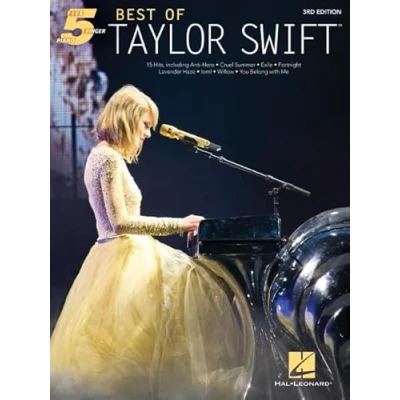 Image of Best of Taylor Swift 15 Hits Arranged for Five Finger Piano