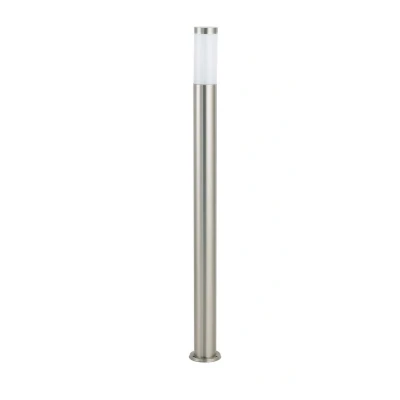 Image of TOKYO Outdoor 110cm Bollard Nickel, IP44 110x11.5cm