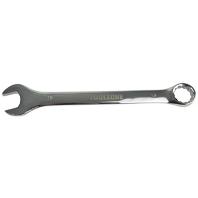 Image of 19mm Metric Combination Spanner Wrench Chrome Vanadium CRV Ring &amp; Open TE349