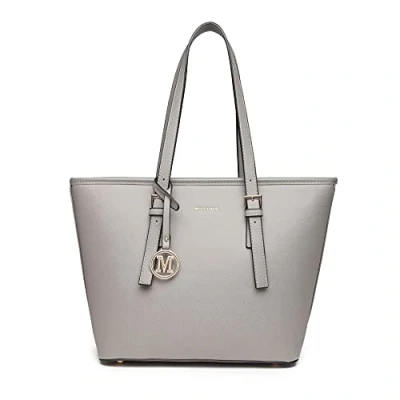 Image of Miss Lulu Tote Bag for Women Large Shoulder Handbag Faux Leather Adjustable Handles