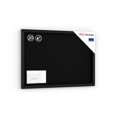 Image of ALLboards Chalkboard with Black Wooden Frame 60x40cm, Chalk Writing Board