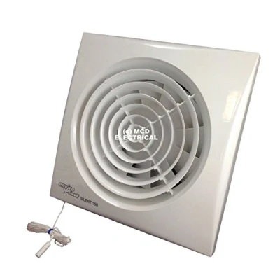 Image of Envirovent Silent 150P Axial Extractor Fan for 150 mm / 6 Inch duct (Pull Cord), white, sil150P