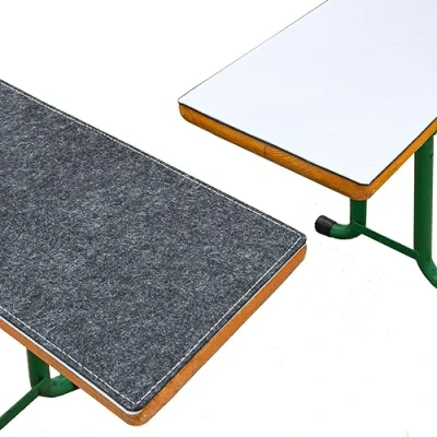 Image of DuneDesign Set of 2: Reversible Outdoor Bench Cushion 220cm Extra Thick Felt Seat Pads Long Cushions for Garden Benches Beer Tent Dining Picnic Table Pad Patio