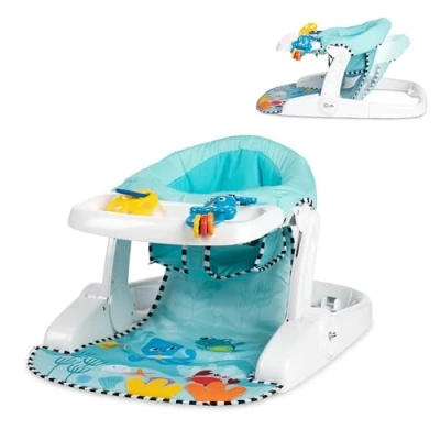 Image of Baby Einstein Sea of Support 2 in 1 Sit Up Floor Seat, with Removable Tray and Toys