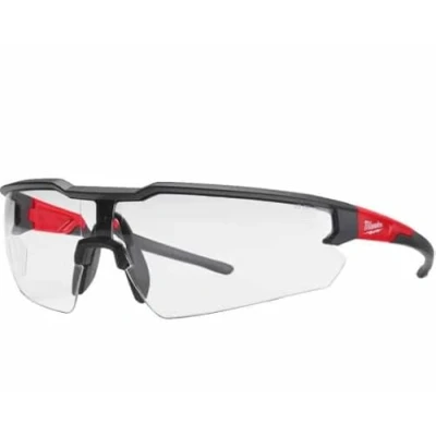 Image of Milwaukee Protective goggles clear scratch resistant and anti fog, One Size, 4932478763,Red