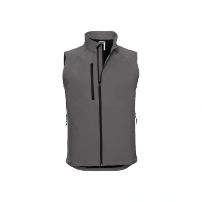 Image of Russell Athletic Mens Softshell Gilet (Titanium) Dark Grey Size 2XL