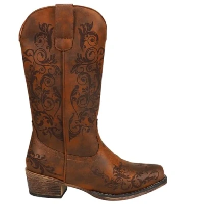 Image of ROPER Women&#039;s Tall Stuff Western Boot, Tan, 4.5 UK