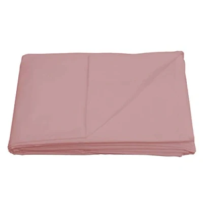 Image of Sleepdown Polycotton Flat Sheet Soft Pink, Super King