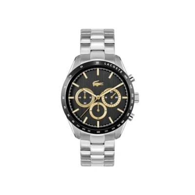 Image of Lacoste Boston Chronograph watch Silver coloured, Men&#039;s, Size: One Size, coloured