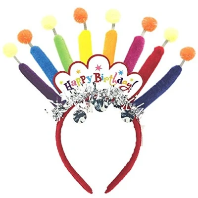Image of Happy Birthday Candle Headband Royalty Collection