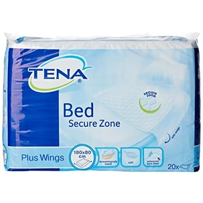 Image of Tena Bed Plus Wings 80 x 180 cm, Pack of 20 Sheets
