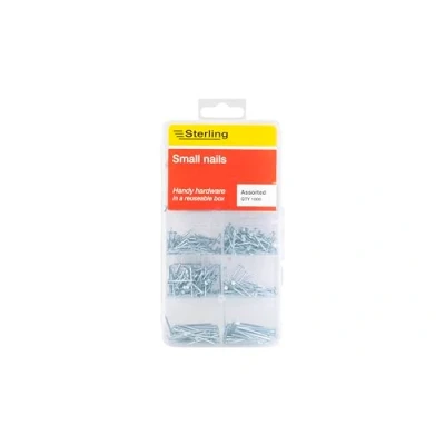Image of Sterling PNAIL1 Small Nails, Clear, Set of 1000 Pieces