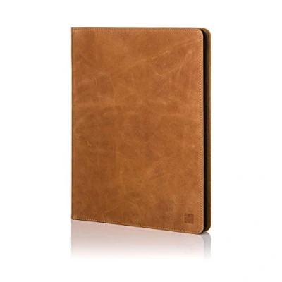 Image of 32nd Premium Series Real Leather Book Folio Case Cover For Apple iPad 2, 3 &amp; 4, Flip Design With Built In Stand Tan