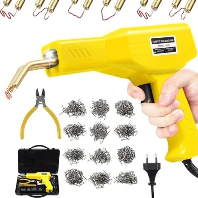 Image of 150W Plastic Welding Machine Car Bumper Repair Kit, 800Pcs Hot Staples Repairing Machine, Welder Staple Gun for Parts/Kayak/Canoe,Plier,Flat/Outside Inside Corner/Wave