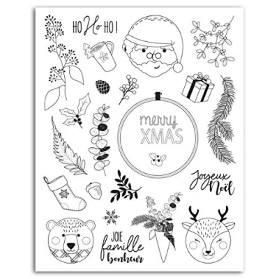 Image of Toga Crystal Scottish Christmas Stamps, Transparent, One Size