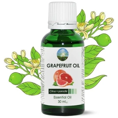 Image of NPOW Grapefruit Essential Oil Organic Oils for Skin, Oil, Natural Citrus, Pure Aromatherapy, Diffusers 30ml