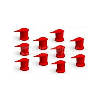 Image of DUSTITE LONG REACH WHEEL NUT INDICATOR COVER CAP RED 33MM x10