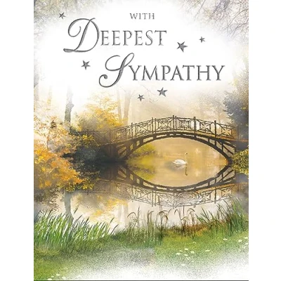 Image of Regal Publishing Traditional With Deepest Sympathy Card 8 x 6 inches