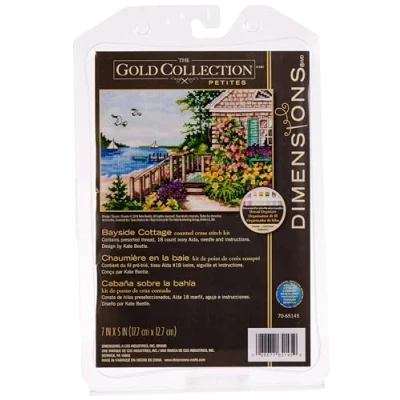 Image of DIMENSIONS 171205 Bayside Cottage, Ivory, 7 by 5 Inch