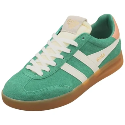Image of Gola Cyclone women&#039;s Shoes (Trainers) in Green