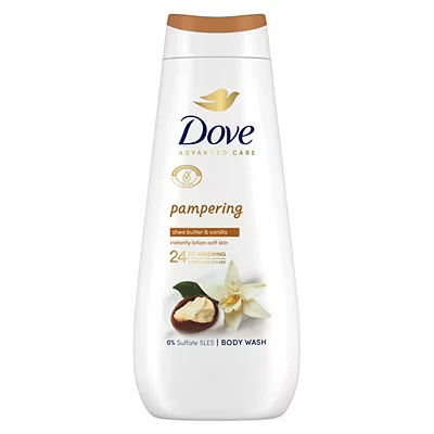 Image of Dove Advanced Care Body Wash Pampering Shea Butter &amp; Vanilla 400ml