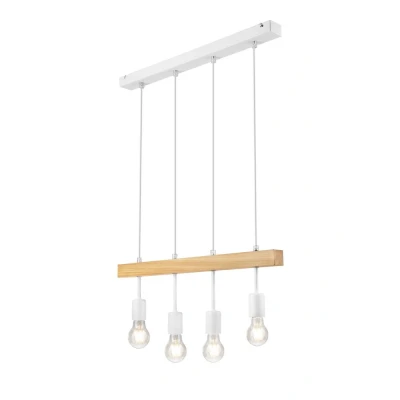 Image of Orazio Industrial Spotlight Bar White, 4x E27