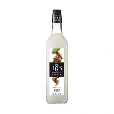 Image of 1883 MAISON ROUTIN Premium Almond Syrup for Coffee, Lattes, Hot Chocolate, Cocktails, Desserts PET1L