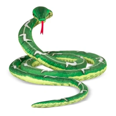 Image of Melissa &amp; Doug Snake, Plush, Soft Toy, Animal, All Ages, Gift for Boy or Girl