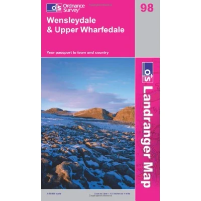 Image of Wensleydale and Upper Wharfedale: Sheet 98 (OS Landranger Map)