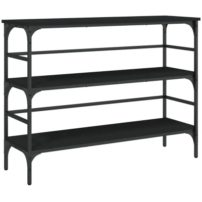 Image of vidaXL Console Table Black 100x32x75 cm Engineered Wood