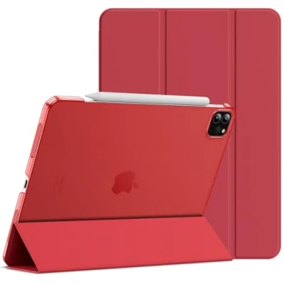 Image of JETech Case for iPad Pro 11 Inch, 2022/2021/2020/2018 Model, Compatible with Pencil, Cover Auto Wake/Sleep (Red)
