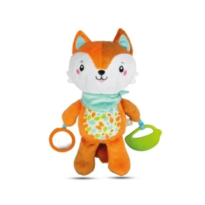 Image of Clementoni 17271 Happy Fox Activity Plush, Multi Colour