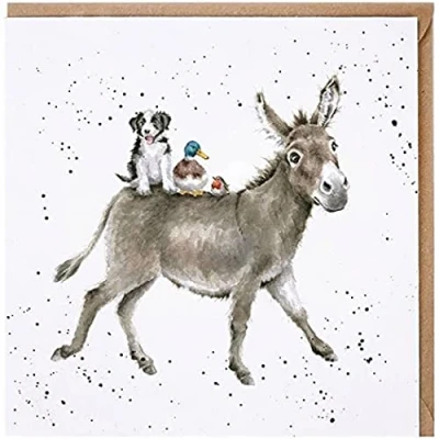 Image of Wrendale Designs &#039;The Donkey Ride&#039; Card