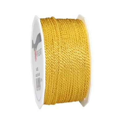 Image of C.E. Pattberg Mosel Cord in Yellow, 55 Yards of Braided for Gifts, Parcels &amp; Presents, 0.08 inches Width, Accessories Decoration and Handicrafts, Tearproof Tape Gift Wrapping