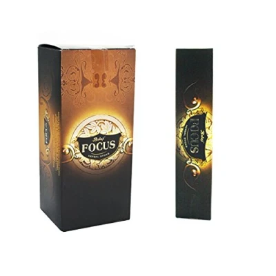 Image of Balaji Focus Herbal Incense Sticks, (12 units x 15 sticks), Brown,11 9.7 25 cm