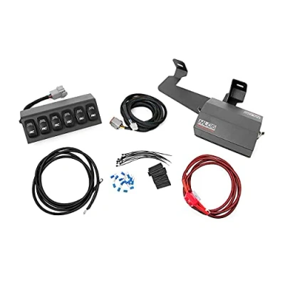 Image of Rough Country 70956 6 Button Multiple Light Controller (fits) 1997 2006 Jeep Wrangler TJ/LJ 12 Position Terminal, Black