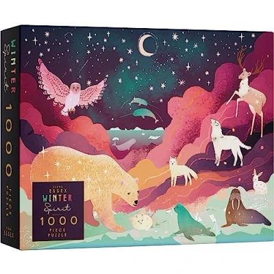 Image of Elena Essex jigsaw puzzle Winter Spirit / 1000 piece puzzles for adults/jigsaw adults cool animal christmas gift/Size 70x50cm