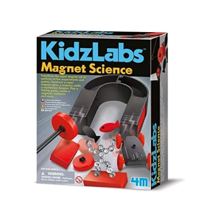 Image of 4M KidzLabs Magnet Science, Educational and Fun Science Activity, STEM for Boys Girls Ages 8+, Kit
