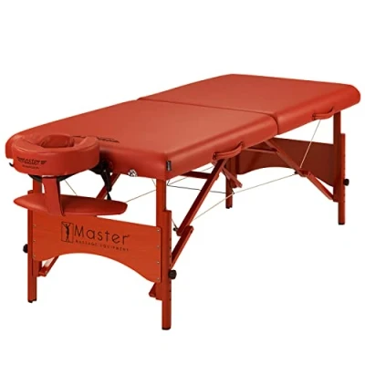 Image of Master Massage Portable Table, Wood, Cinnamon, 71cm Width
