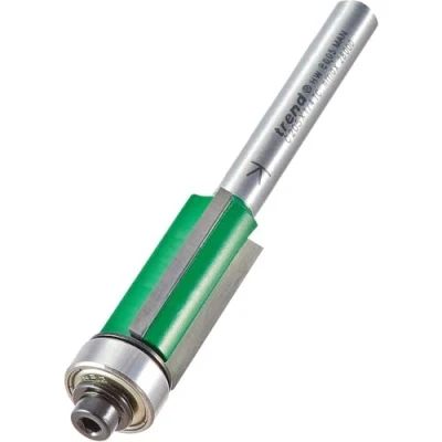 Image of Trend CraftPro Bearing Guided Three Flute Trimmer Router Cutter Bit, 1/4 Inch Shank, 12.7mm Cut Diameter &amp; 25mm Length, Tungsten Carbide Tipped, C205X1/4TC