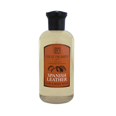 Image of Geo F Trumper Spanish Leather Hair &amp; Body Wash (200 ml)