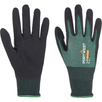Image of Portwest SG LR18 Micro Foam 12 Pack Green/Black Small
