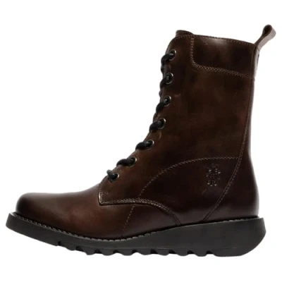 Image of SILF015FLY Rug Leather Women&#039;s Ankle Boots