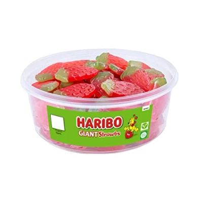Image of Haribo Giant Strawbs 825g Tub 9580