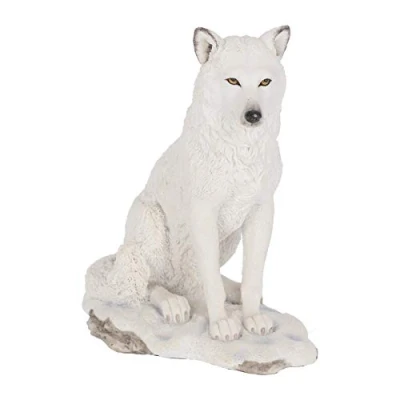 Image of Nemesis Now Ghost Wolf Figurine 24cm White