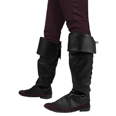 Image of Black Pirate Boot Covers