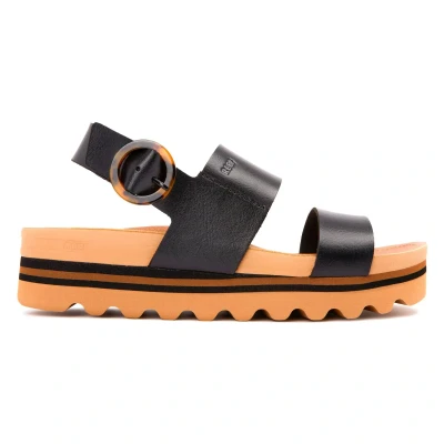 Image of Reef Vista Hi Buckle Vegan Leather Women&#039;s Platform Sandals