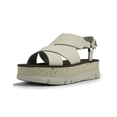 Image of Camper Women&#039;s Oruga Up K201399 Sandal, White, 8 UK