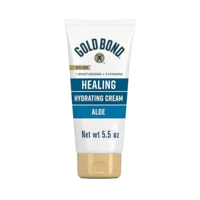 Image of Gold Bond Ultimate Skin Therapy Cream Healing Aloe, 5.5 Ounce (Pack of 3) Body for Rough, Dry with Aloe