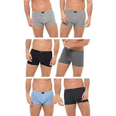 Image of 6 Pairs Mens Boxers, Mixed, 3XL (48inches 51inches)